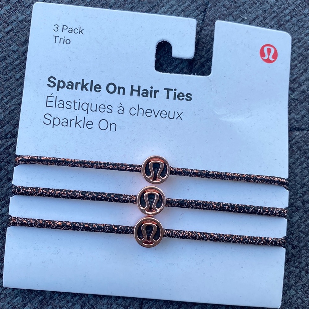 Lululemon Sparkle On Hair Ties